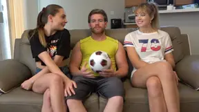 River and Derek lose strip soccer game to sexy team