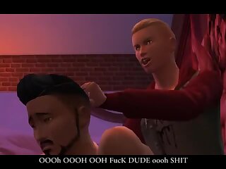 Sims - brothers try gay sex