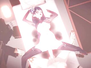 Raiden x Shemale hentai Lumine - Genshin Impact