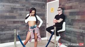 Skinny latin Gia Vendetti ravaged good by security guard