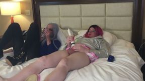 TS Kelsey Masters and TS Bailey Wilde Masturbation