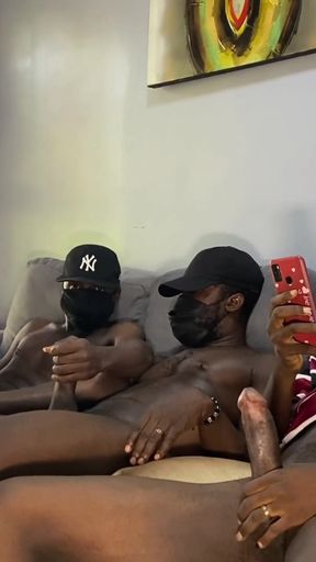 Watching Porn and Masturbating Together