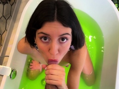 Cum in my stepsis before her date with her boyfriend -