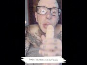 Split Tongue Smoking Blowjob
