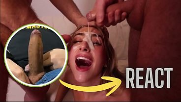 React: Slut Gets SPITROASTED then does CUM WALK in public - Lily Phillips