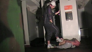 3 sneakers humiliation in backroom with Jess and badboys