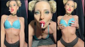 Lil chain smoking girl sitting on step-daddy’s lap (pov)