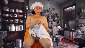 CINDERELLA. Episode 2  Cinderella without panties sews dresses for her stepmother and stepsisters. She is not allowed to masturbate. FULL VIDEO  238