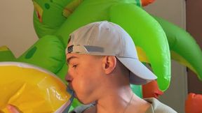 Blow up balloons and my beachball