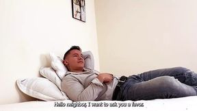 My neighbor gives me a massage and it makes me very