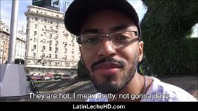 Spanish Black Latino Guy Gay For Pay On Streets POV