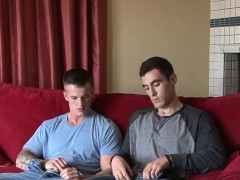 Beautiful army dudes Quentin Gainz and Johnny fucking hard