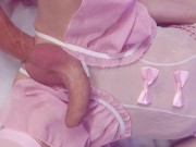 Omg, it's so deep inside! Extreme belly bulge with extra long dildo 🥵