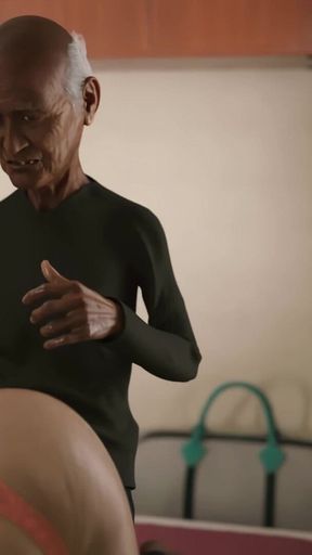 Powerful moment from &quot;The Masseur - Chapter 8 - Salma told the old masseur to fuck her like Farah&quot;