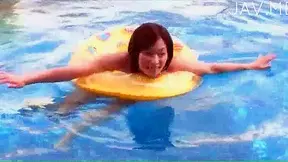 Japanese Teen in Bikini - Sexy Pool Swim Turns Wild!