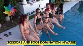 SCISSORS AND FOOT DOMINATION IN THE SWIMMING POOL HD ITA
