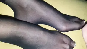 Nylon feet Cumshot compilation #2