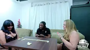 They Bet Their Bodies on Dominoes - Whoever Loses Breast Gets Fucked