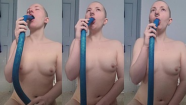 Training my deepthroating tolerance with the and getting very drooly.CN: occasional loud gagging noises