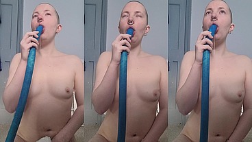 Training my deepthroating tolerance with the and getting very drooly.CN: occasional loud gagging noises
