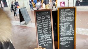 horny blonde slut creampied in outlet mall dressing room