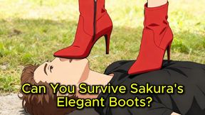 High Heel Face Crush - Can You Survive Under Sakura's Elegant Boots?