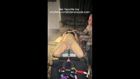 Tied mature babe gets pounded by a machine