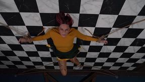 5083 Violet in Cheerleader Floor Tied