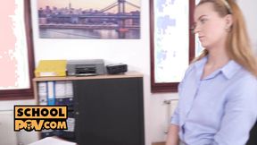 ”POV - Secret sex with slutty university hottie Jenny Manson”