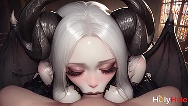 I am devoted to this succubus! She tenderly sucked my cock and then let me fuck her juicy, hot pussy[AI]