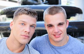 Aroused lover provide steamy hotel room kinks in a marvelous duo