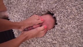 OLIVIA - Footslave In A Box - PART2: Facestanding And Foot Domination 720p