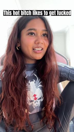 Small desi girl Mia Z masturbates and reacts to hentai