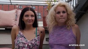 Line Wird Von Helena Mit Strap-on Dildo Anal Gefickt