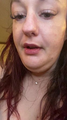 Goddess Chugs and Gulps a Large Green Tea