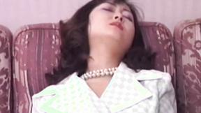 ”Hot Asian STEPMOM solo fingers her sexy twat”