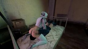 Combine Assassin sucking out an innocent guy, but he didnt resistence