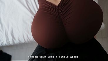 Blonde fucked workout trainer and drank his protein shake