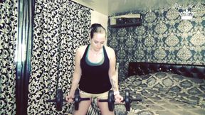 105 weight liftings repeats for biceps challenge!