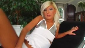 ”Blonde screwed anally by two huge cock dudes”