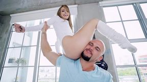 Kimmy Granger Gets Acrobatic