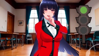 JOI Hentai, luz verde - roja con Yumeko de Kakegurui. Voz española.