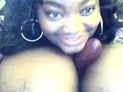 Big Black BBW Amateur with Huge Tits on Webcam