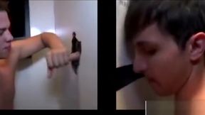 Gay straight amateur gloryhole blowjob cumshot