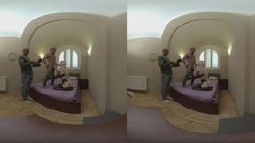 VR Captures Dirty Content Exchange Blowjob And Explicit Vaginal Stretching!