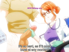 Busty MILF doctor helps shy boy give his first cum sample (EXCLUSIVE)