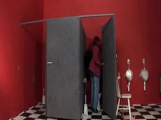 Redhead in Nylons Rides Biggest Dildos Wildly