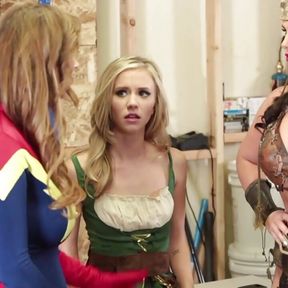 Another Three Superhero Gay Girls Who Enjoyed Kissing and Eating Each Others Pussies