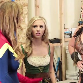 Another Three Superhero Gay Girls Who Enjoyed Kissing and Eating Each Others Pussies