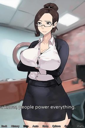 Hazelnut Latte: Mature MILF Shemale Blowjob and Cumshot in Her Office - Episode 14